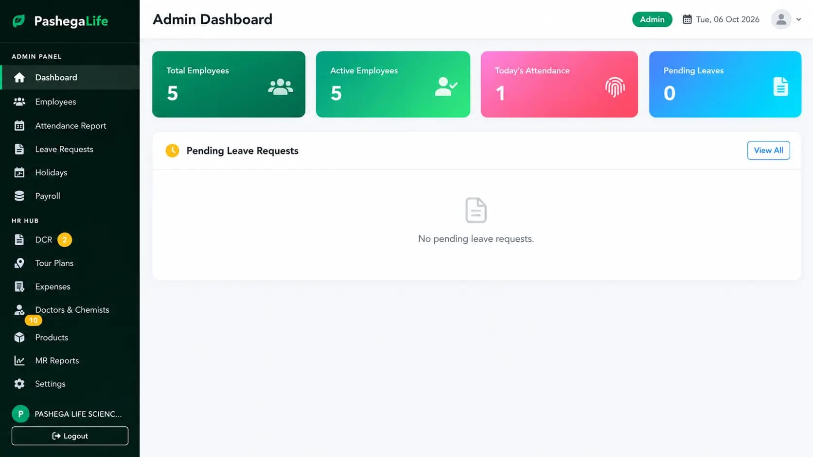 Field Employee Tracker project preview
