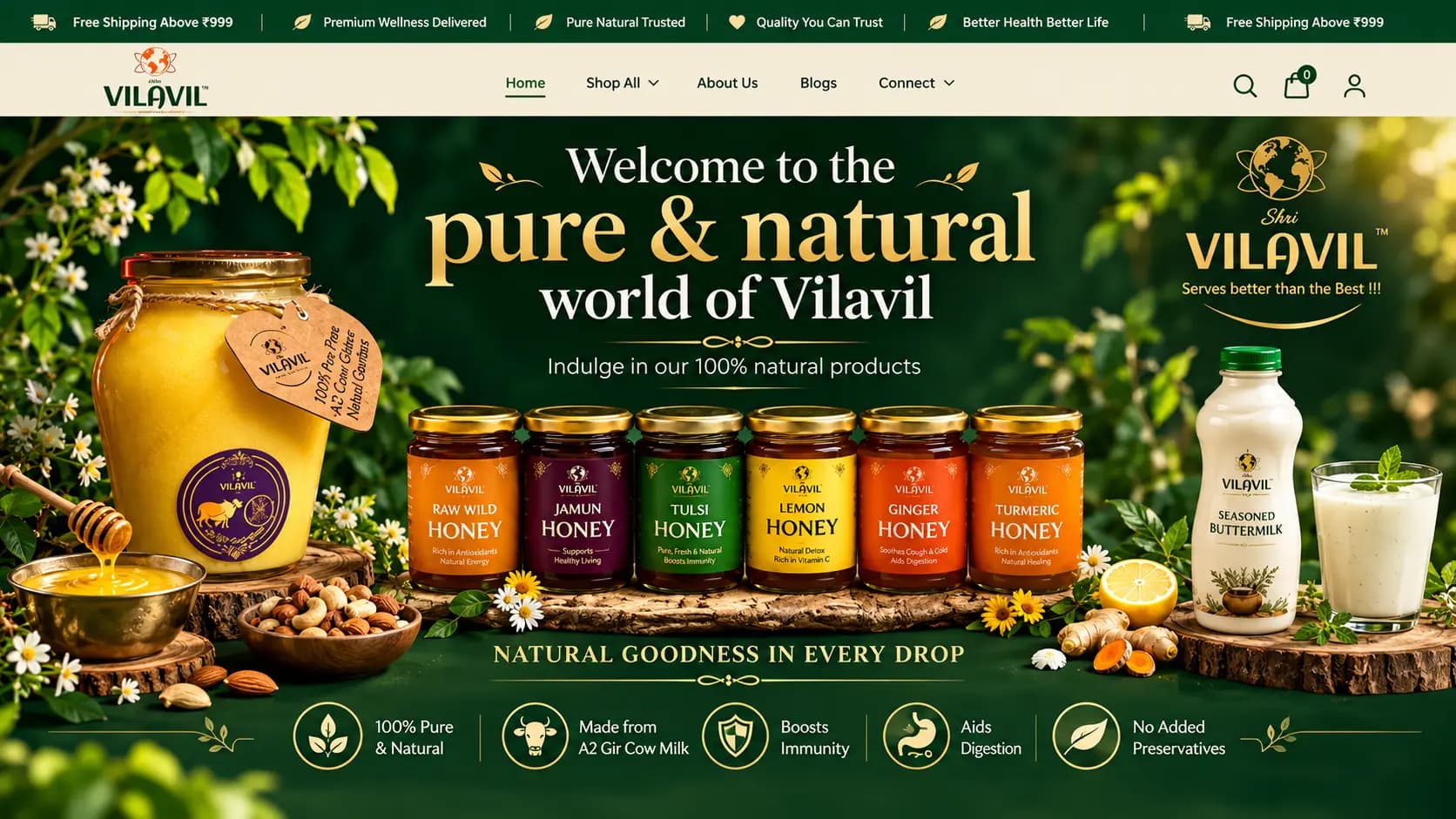 Shri Vilavil Ecommerce Store project preview